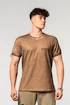 Pánské tričko Nebbia  Washed-off Cotton T-shirt MAX OUT Light Brown