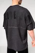 Pánské tričko Nebbia  Washed-off Oversized Heavyweight Cotton T-shirt NO SHORTCUTS Black