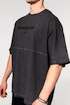 Pánské tričko Nebbia  Washed-off Oversized Heavyweight Cotton T-shirt NO SHORTCUTS Black