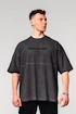 Pánské tričko Nebbia  Washed-off Oversized Heavyweight Cotton T-shirt NO SHORTCUTS Black