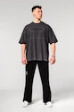 Pánské tričko Nebbia  Washed-off Oversized Heavyweight Cotton T-shirt NO SHORTCUTS Black