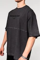 Pánské tričko Nebbia  Washed-off Oversized Heavyweight Cotton T-shirt NO SHORTCUTS Black