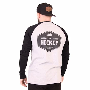 Pánské tričko Roster Hockey  SORRY RAGLAN GreyBlack