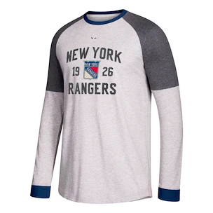 Pánské tričko s dlouhým rukávem adidas Crew NHL New York Rangers