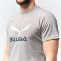 Pánské tričko Salewa  Solidlogo Dri-Release Heather Grey