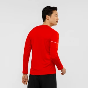 Pánské tričko Salomon  Agile LS Tee red S