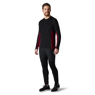 Pánské tričko Smartwool  Merino Sport 150 Long Sleeve Crew Red/Black