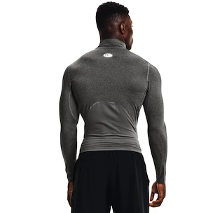 Pánské tričko Under Armour  HeatGear Armour Comp Mock LS Gray XXL