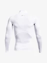 Pánské tričko Under Armour HeatGear Comp Mock LS-WHT