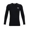 Pánské tričko Under Armour HeatGear Fitted LS Black XXL