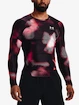 Pánské tričko Under Armour  IsoChill Prtd Comp LS-BLK