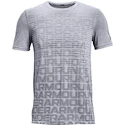 Pánské tričko Under Armour  Seamless Wordmark SS Grey S