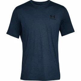 Pánské tričko Under Armour Sportstyle Left Chest SS Dark Blue