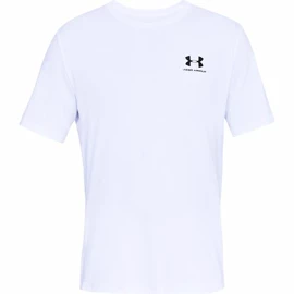 Pánské tričko Under Armour Sportstyle Left Chest SS White