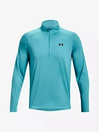 Pánské tričko Under Armour UA Tech 2.0 1/2 Zip-BLU