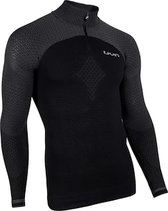 Pánské tričko UYN  Running Alpha OW Shirt LS Zip Up black/grey S