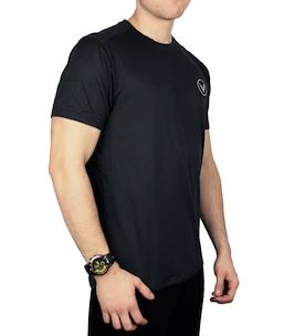 Pánské tričko Virtus  Opal Melange SS Logo Tee Black S