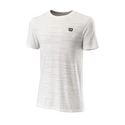 Pánské tričko Wilson  Kaos Rapide Seamless Crew II China White