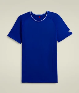 Pánské tričko Wilson  M Team Seamless Crew Royal Blue