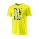 Pánské tričko Wilson  Stacked Tennis Tech Tee Sulphur Spring