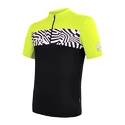 Pánský cyklistický dres Sensor  Cyklo Miles Black/Neon Yellow