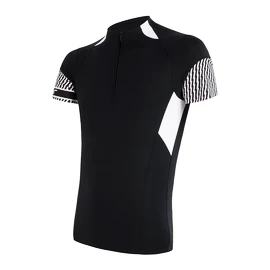 Pánský cyklistický dres Sensor Cyklo Race Black/White