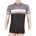 Pánský cyklistický dres Sensor  Cyklo Summer Stripe Black/Grey