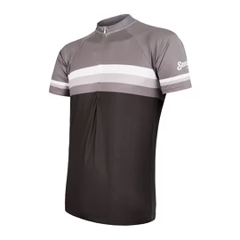 Pánský cyklistický dres Sensor Cyklo Summer Stripe Black/Grey