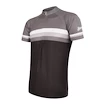 Pánský cyklistický dres Sensor  Cyklo Summer Stripe Black/Grey L