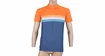 Pánský cyklistický dres Sensor  Cyklo Summer Stripe Blue/Orange