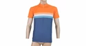 Pánský cyklistický dres Sensor  Cyklo Summer Stripe Blue/Orange