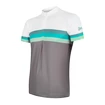 Pánský cyklistický dres Sensor  Cyklo Summer Stripe Grey/Green