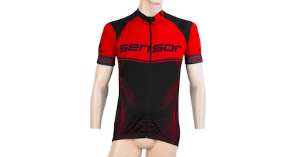 Pánský cyklistický dres Sensor  Cyklo Team Up Black/Red S