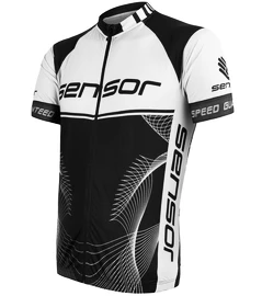 Pánský cyklistický dres Sensor Cyklo Team Up Black/White