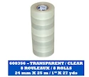 Páska na holeně Blue Sports  Clear Poly Shin Pad Tape 24 mm x 25 m 8-Pack