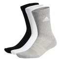 Ponožky adidas  Cushioned Crew Socks 3 Pairs Grey/White/Black M