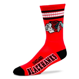 Ponožky For Bare Feet 4 Stripes Crew NHL Chicago Blackhawks
