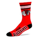 Ponožky For Bare Feet  4 Stripes Crew NHL Chicago Blackhawks  EUR 43-48