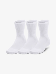 Ponožky Under Armour  3-Maker 3pk Mid-Crew-WHT