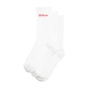 Ponožky Wilson  Crew Logo Sock 3 Pack Bright White  S