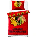 Povlečení Official Merchandise  NHL Chicago Blackhawks 140x200/70x90 cm