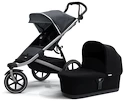 Sportovní kočárek Thule Urban Glide 2 tmavě šedý + Thule korbička Bassinet