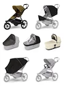 Sportovní kočárek Thule Urban Glide 3 Nutria green + korbička Soft beige AKČNÍ SET 7v1