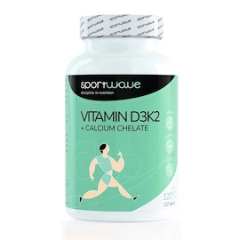 SportWave Vitamin D3K2+ Calcium Chelate 120 kapslí