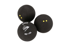 Squashový míček Dunlop Pro (3 Pack)