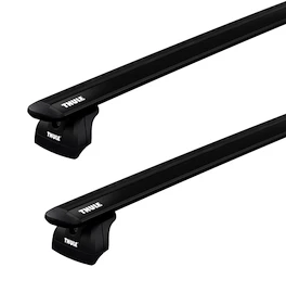 Střešní nosič Thule s hliníkovou EVO tyčí černý Jeep Commander (Standard Crossbars) 5-dr SUV s T-Profilem 06+