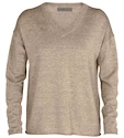 Svetr Icebreaker  Flaxen LS V Sweater Beige S