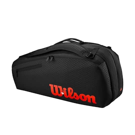 Taška na rakety Wilson Clash V3 6PK Racquet Bag Black/Infrared