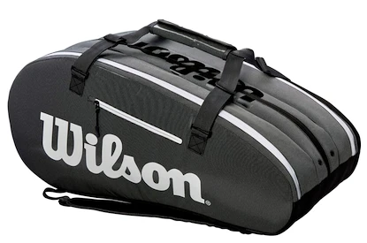 Taška na rakety Wilson Super Tour 3 Compartment Black/Grey