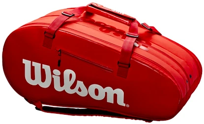 Taška na rakety Wilson Super Tour 3 Compartment Red